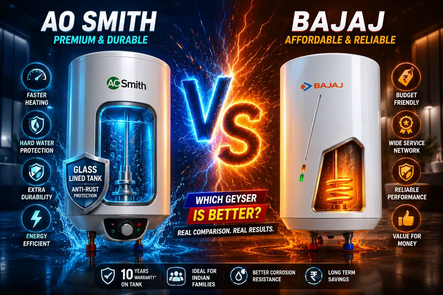 AO Smith vs Bajaj Water Heater Showdown