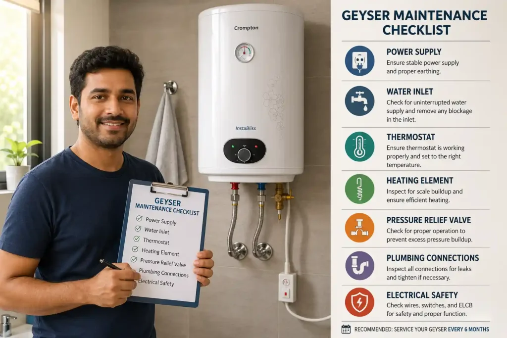 15 Geyser Maintenance Checklist Infographic