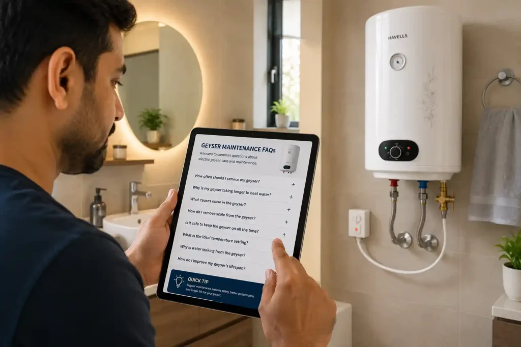 18 Geyser Maintenance Guide in a Modern Bathroom