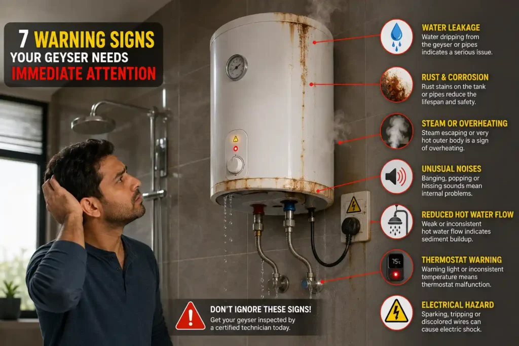 4 Geyser Warning Signs Infographic Geyser Problems and Solutions