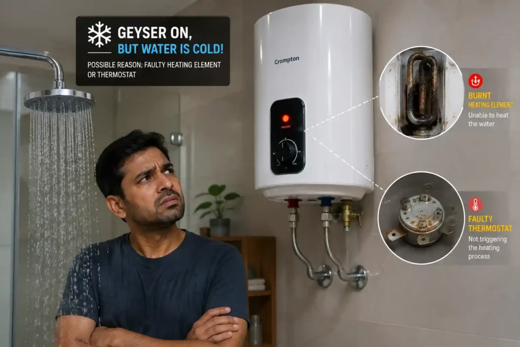 7 electric geyser while cold water flows Geyser Problems and Solutions