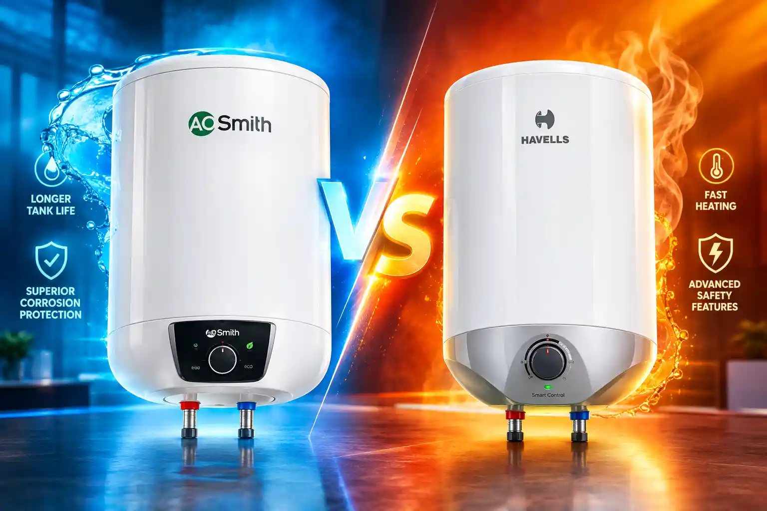 1 AO Smith vs Havells Geyser Which is Better