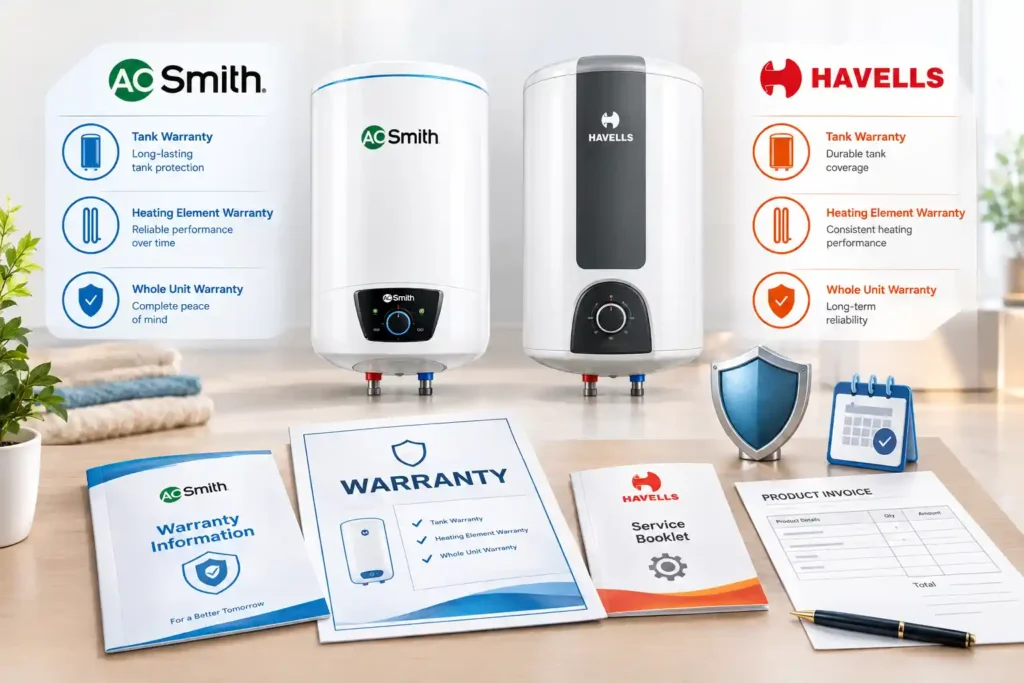 5 AO Smith vs Havells Warranty Comparison